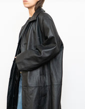 Load image into Gallery viewer, Vintage x DANIER Black Leather Long Trench (S-L)