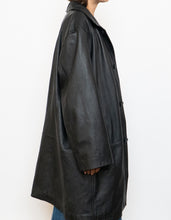Load image into Gallery viewer, Vintage x DANIER Black Leather Long Trench (S-L)
