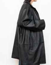 Load image into Gallery viewer, Vintage x DANIER Black Leather Long Trench (S-L)
