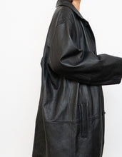 Load image into Gallery viewer, Vintage x DANIER Black Leather Long Trench (S-L)