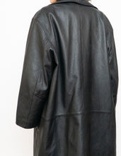 Load image into Gallery viewer, Vintage x DANIER Black Leather Long Trench (S-L)