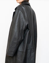 Load image into Gallery viewer, Vintage x DANIER Black Leather Long Trench (S-L)