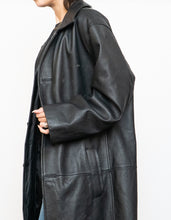 Load image into Gallery viewer, Vintage x DANIER Black Leather Long Trench (S-L)