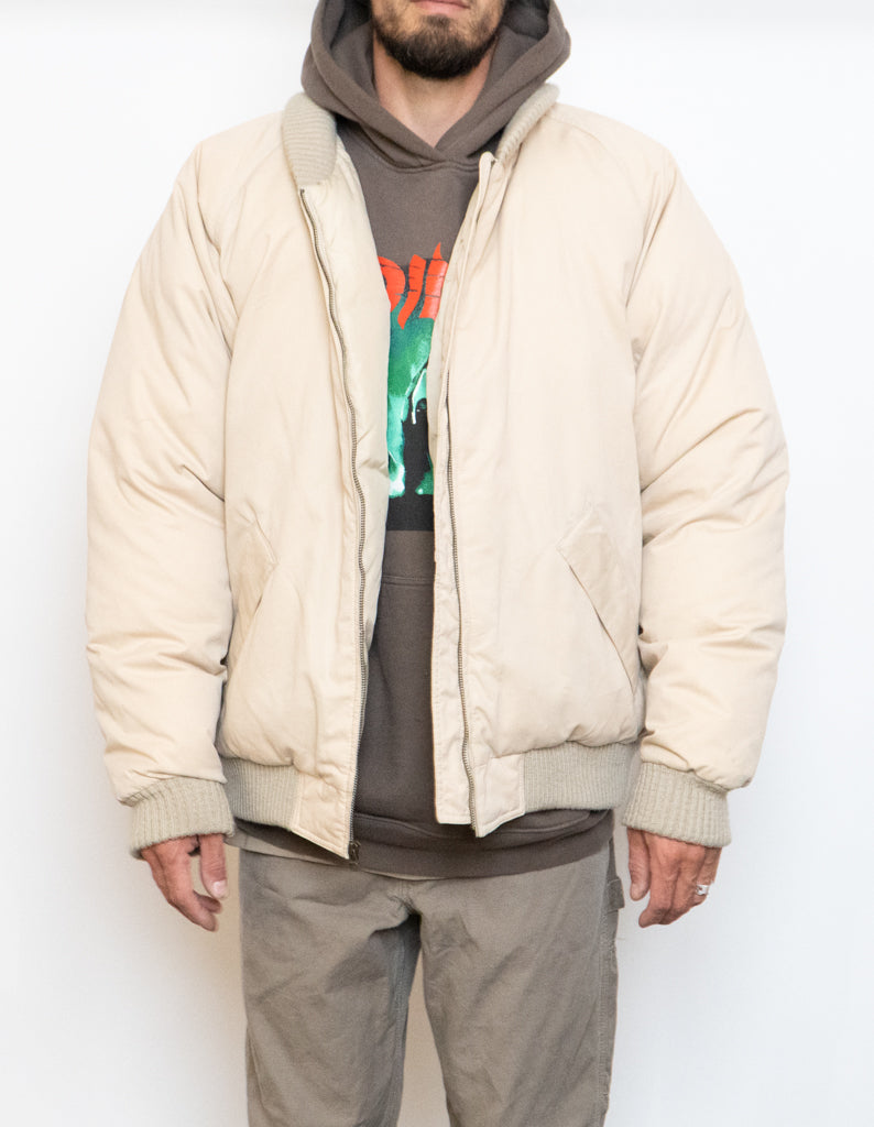 Vintage x EDDIE BAUER Goosedown Cream Puffer Jacket (L, XL)