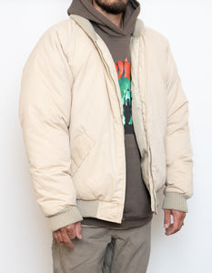 Vintage x EDDIE BAUER Goosedown Cream Puffer Jacket (L, XL)