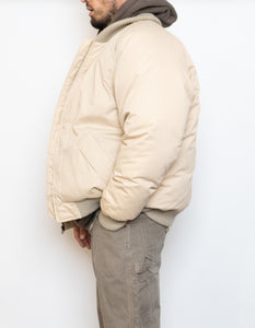 Vintage x EDDIE BAUER Goosedown Cream Puffer Jacket (L, XL)
