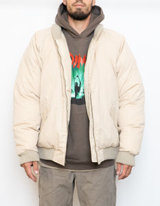 Vintage x EDDIE BAUER Goosedown Cream Puffer Jacket (L, XL)