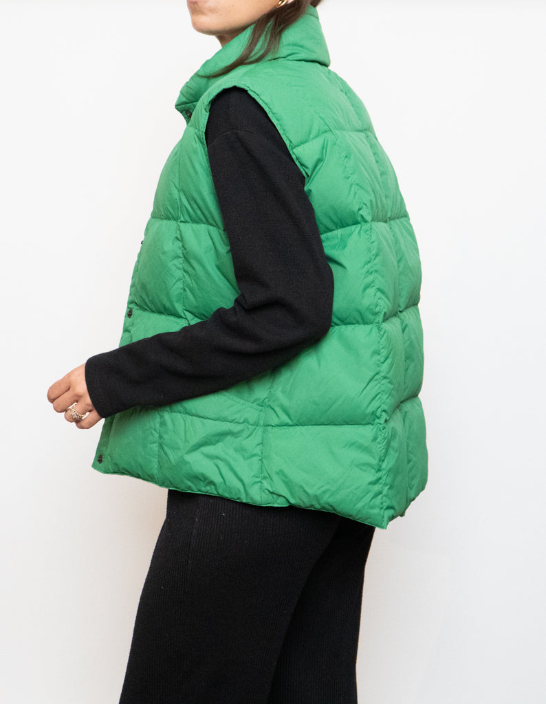 Vintage x Green Light Down Puffer Vest (XS-M)