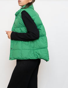 Vintage x Green Light Down Puffer Vest (XS-M)