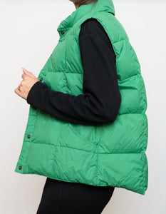 Vintage x Green Light Down Puffer Vest (XS-M)
