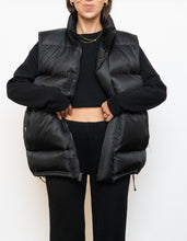 Load image into Gallery viewer, Vintage x ADIDAS Black, Army Green-lined Down Puffer Vest (S-L)