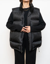 Load image into Gallery viewer, Vintage x ADIDAS Black, Army Green-lined Down Puffer Vest (S-L)