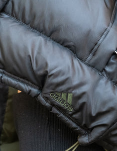 Vintage x ADIDAS Black, Army Green-lined Down Puffer Vest (S-L)