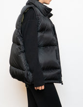 Load image into Gallery viewer, Vintage x ADIDAS Black, Army Green-lined Down Puffer Vest (S-L)