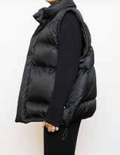 Load image into Gallery viewer, Vintage x ADIDAS Black, Army Green-lined Down Puffer Vest (S-L)