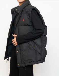 Vintage x RALPH LAUREN Down Black Puffer Vest (M, L)