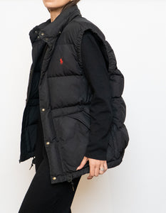 Vintage x RALPH LAUREN Down Black Puffer Vest (M, L)