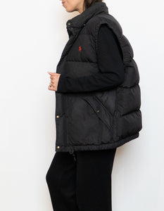 Vintage x RALPH LAUREN Down Black Puffer Vest (M, L)
