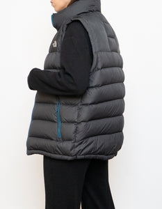 NORTH FACE x Grey, Blue 700 Series Down Puffer Vest (S, M)
