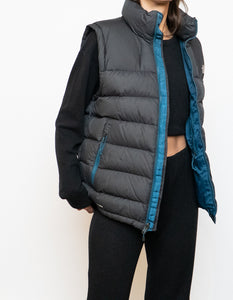 NORTH FACE x Grey, Blue 700 Series Down Puffer Vest (S, M)