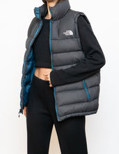Load image into Gallery viewer, NORTH FACE x Grey, Blue 700 Series Down Puffer Vest (S, M)