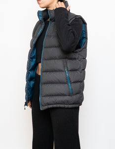 NORTH FACE x Grey, Blue 700 Series Down Puffer Vest (S, M)