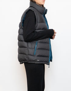 NORTH FACE x Grey, Blue 700 Series Down Puffer Vest (S, M)
