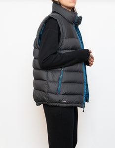 NORTH FACE x Grey, Blue 700 Series Down Puffer Vest (S, M)