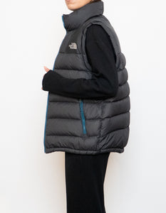 NORTH FACE x Grey, Blue 700 Series Down Puffer Vest (S, M)