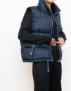 Vintage x Made in Korea x Navy Down Puffer Vest (S-L)