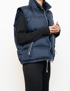 Vintage x Made in Korea x Navy Down Puffer Vest (S-L)