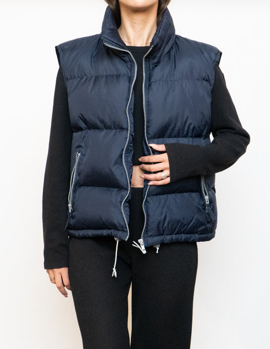 Vintage x Made in Korea x Navy Down Puffer Vest (S-L)