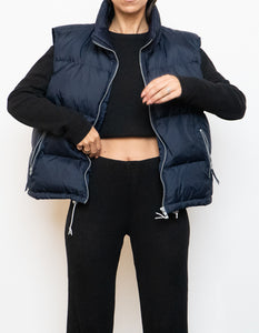 Vintage x Made in Korea x Navy Down Puffer Vest (S-L)