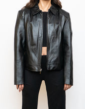 Load image into Gallery viewer, Vintage x Classic Black Leather Jacket (S-L)