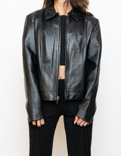 Load image into Gallery viewer, Vintage x Classic Black Leather Jacket (S-L)