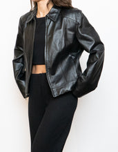 Load image into Gallery viewer, Vintage x Classic Black Leather Jacket (S-L)