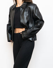 Load image into Gallery viewer, Vintage x Classic Black Leather Jacket (S-L)