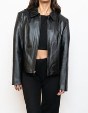 Load image into Gallery viewer, Vintage x Classic Black Leather Jacket (S-L)
