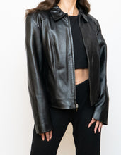 Load image into Gallery viewer, Vintage x Classic Black Leather Jacket (S-L)