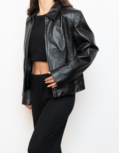 Vintage x Classic Black Leather Jacket (S-L)