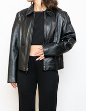Load image into Gallery viewer, Vintage x Classic Black Leather Jacket (S-L)