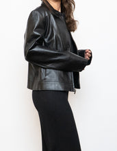 Load image into Gallery viewer, Vintage x Classic Black Leather Jacket (S-L)