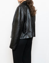 Load image into Gallery viewer, Vintage x Classic Black Leather Jacket (S-L)