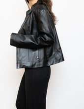 Load image into Gallery viewer, Vintage x Classic Black Leather Jacket (S-L)