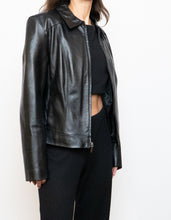 Load image into Gallery viewer, Vintage x Classic Black Leather Jacket (S-L)
