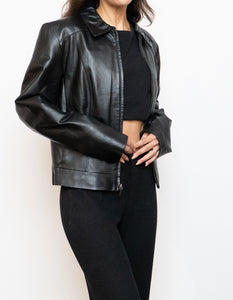 Vintage x Classic Black Leather Jacket (S-L)