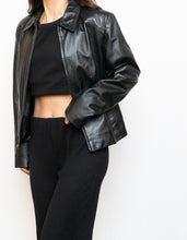 Load image into Gallery viewer, Vintage x Classic Black Leather Jacket (S-L)