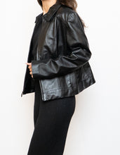 Load image into Gallery viewer, Vintage x Classic Black Leather Jacket (S-L)