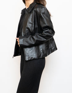 Vintage x Classic Black Leather Jacket (S-L)