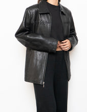 Load image into Gallery viewer, Vintage x LIZ CLAIBORNE Black Leather Jacket (S, M)